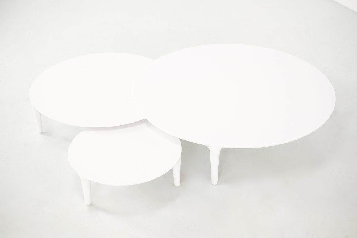 Modern tripod nesting tables by Wolfgang Bregentzer, Belgium For Sale 1