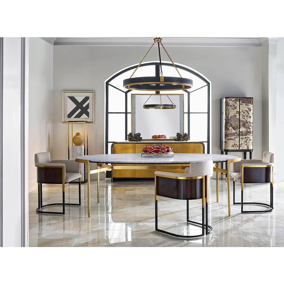 Vietnamese Modern Tub Back Dining Chair