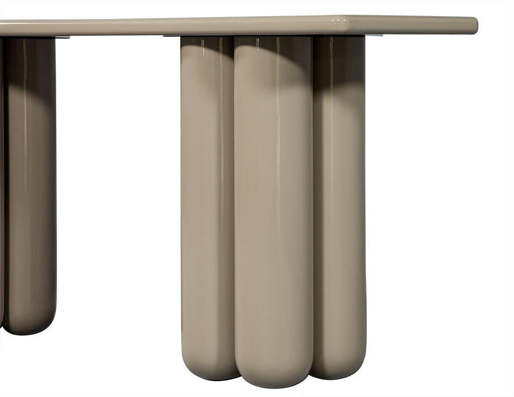 Contemporary Modern Tube Design Console Table