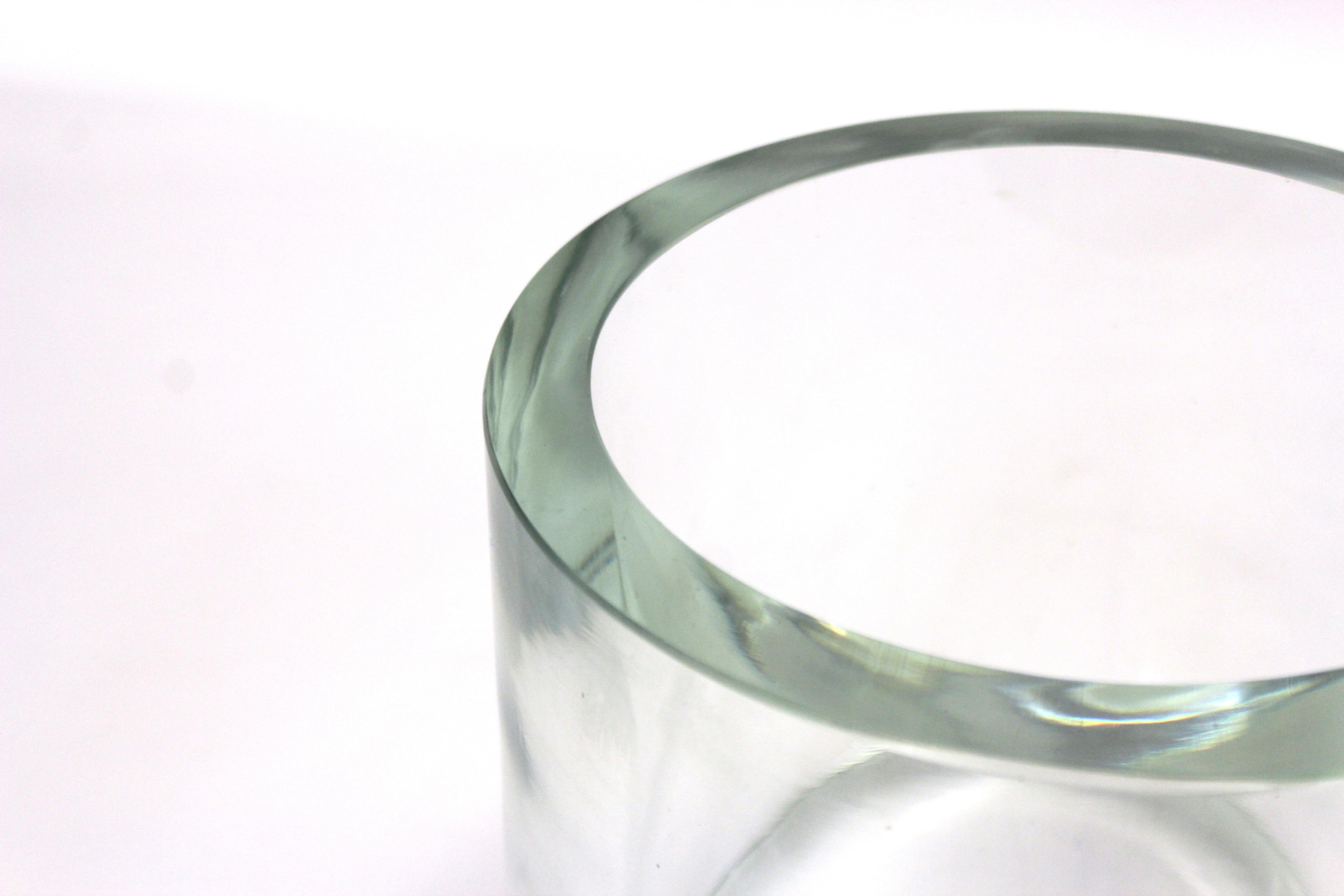 20th Century Modern Tubular Shaped Glass Vase