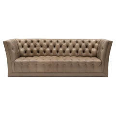 Used Modern Tufted Leather Sofa