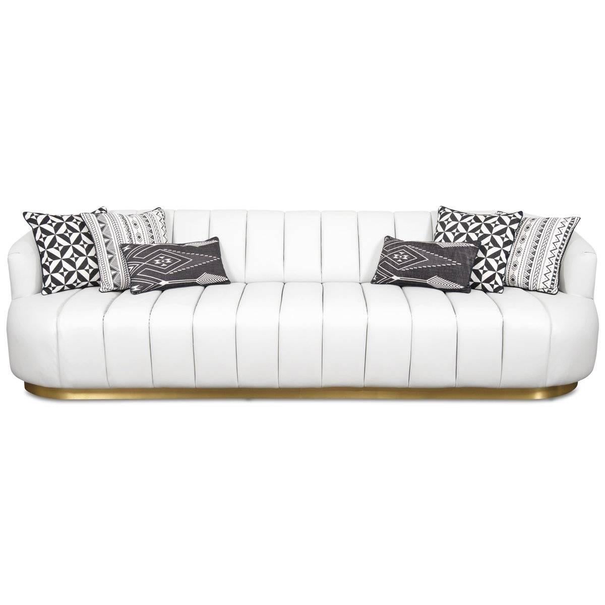 white modern sofa