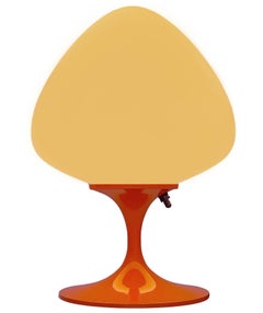 Modern Tulip Bedside Table Lamp or Desk Lamp by Designline in Retro Orange