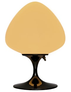 Modern Tulip Bedside Table Lamp or Desk Lamp by Designline in Black Gloss