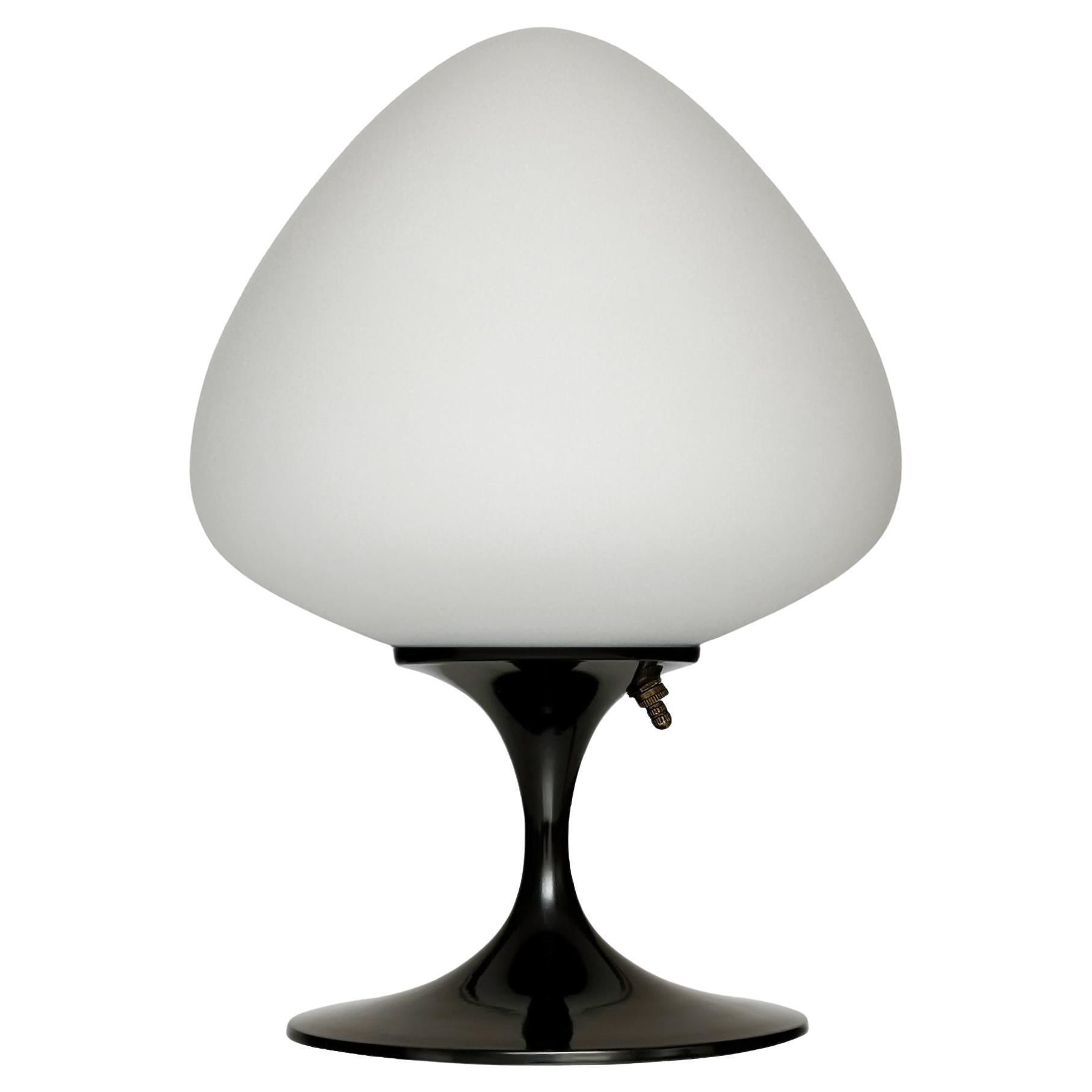 Modern Tulip Bedside Table Lamp or Desk Lamp by Designline in Black Gloss