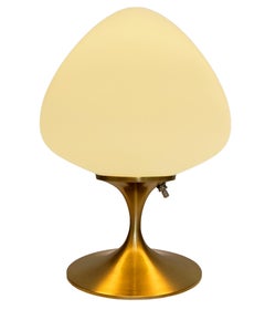 Modern Tulip Bedside Table Lamp or Desk Lamp by Designline in Gold Brass