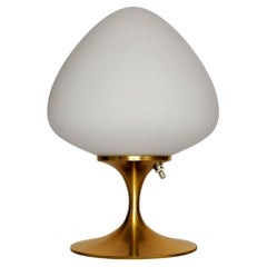 Modern Tulip Bedside Table Lamp or Desk Lamp by Designline in Gold Brass