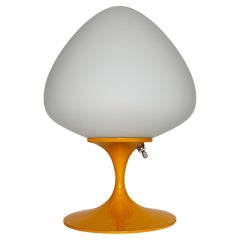 Modern Tulip Bedside Table Lamp or Desk Lamp by Designline in Light Orange