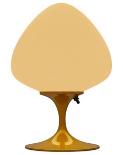 Modern Tulip Bedside Table Lamp or Desk Lamp by Designline in Mustard Yellow