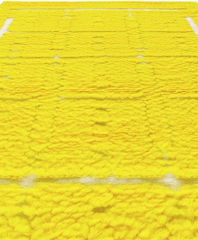 Modern Tulu Bright Yellow Hand Knotted Wool Rug by Doris Leslie Blau
Size: 3'6