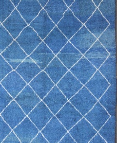 Modern Moroccan Rug with All-Over Lattice Design by Keivan Woven Arts