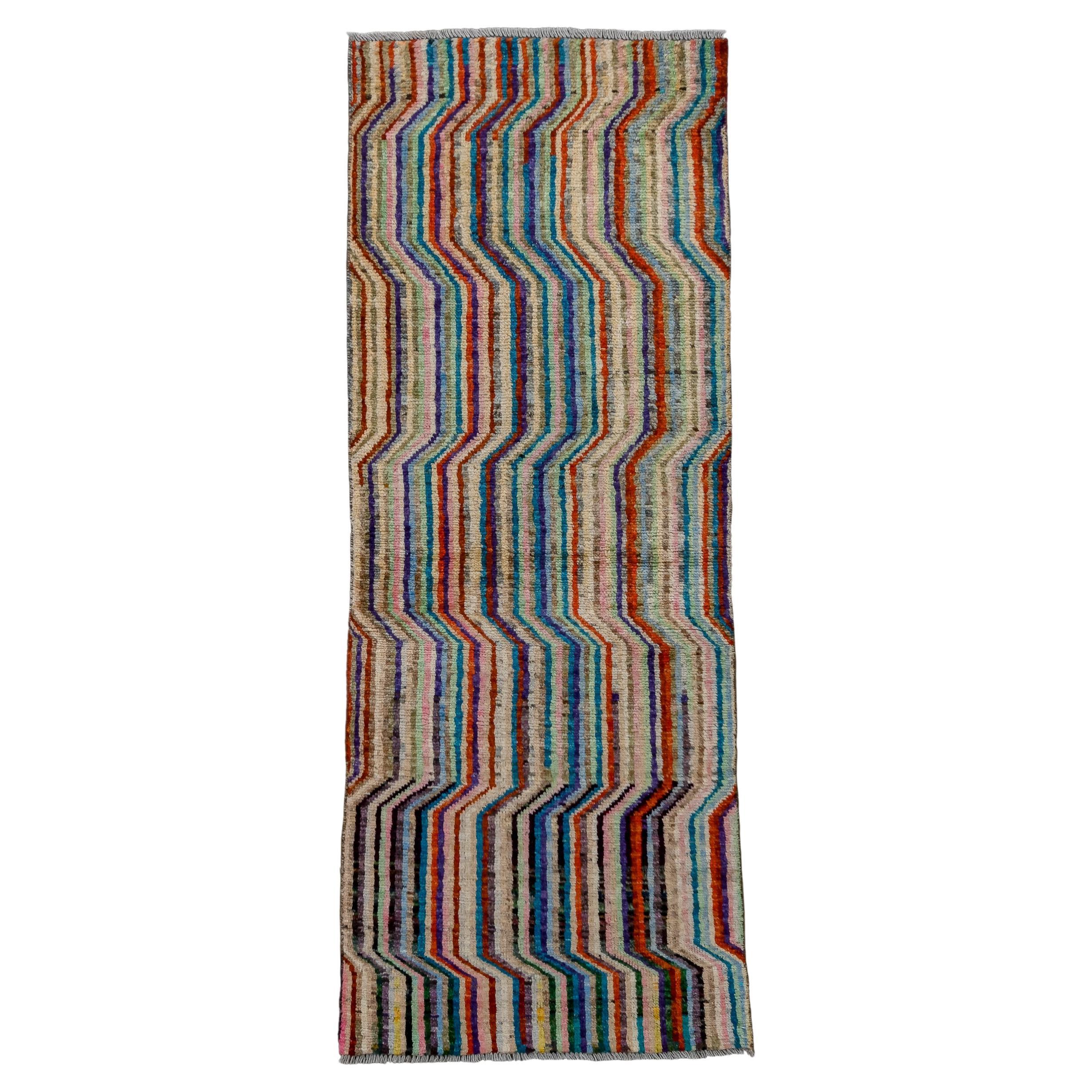 Modern Tulu with A Colorful Pattern  For Sale