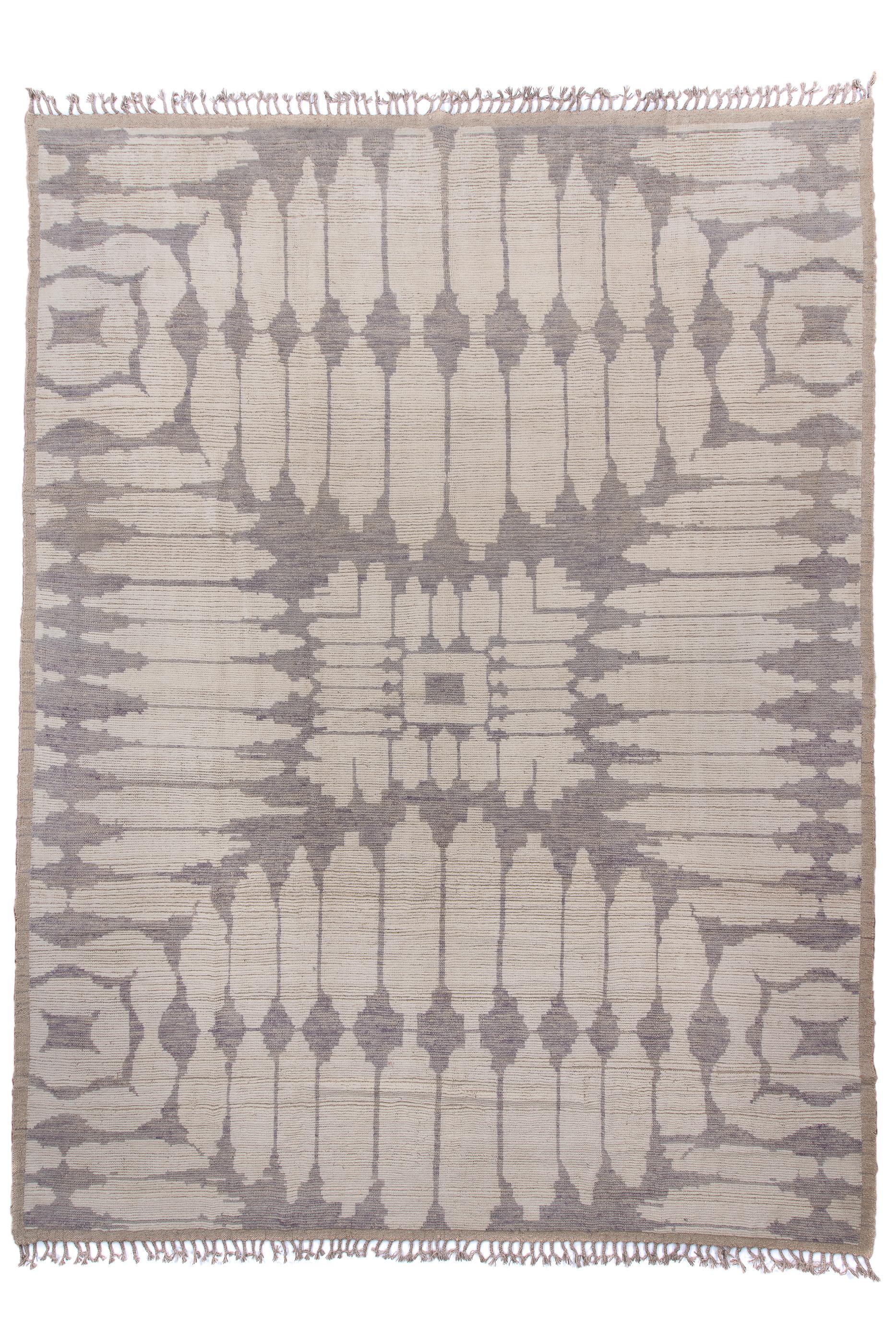 Central Turkey

This long pile Anatolian carpet seems to expand outwardly in an optical illusion, around a concave square centre, all in shades of brown and beiger, with single or double paddles.  Abrash relieves the bitonal effect. Coarse weave