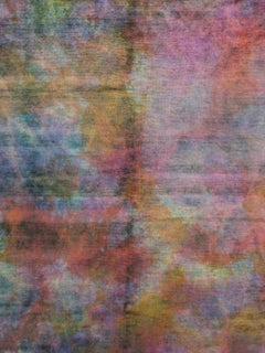 Modern Handmade Turkish Tie-Dye Room Size Rug