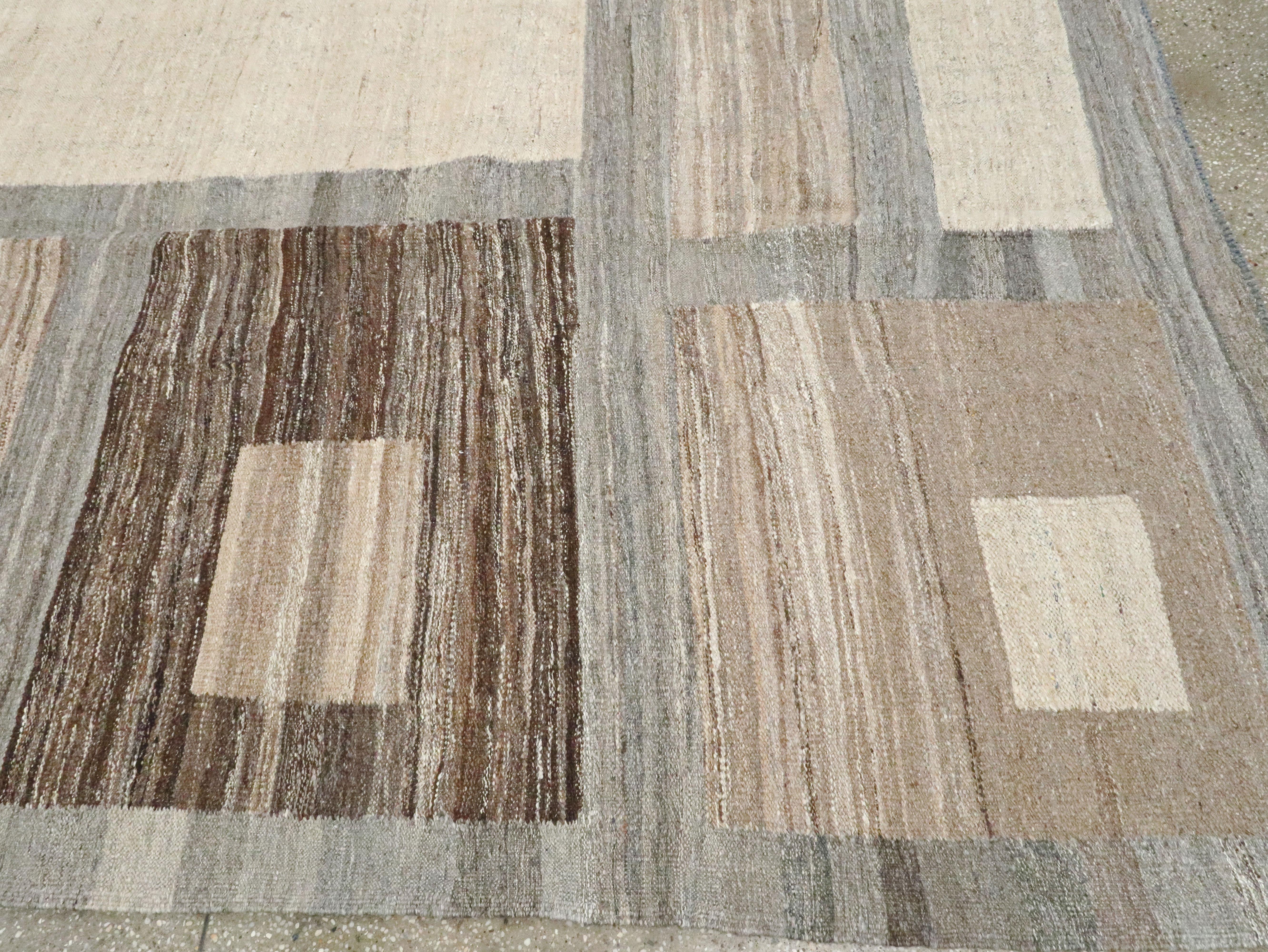 Modern Turkish Flat-Weave Carpet 5
