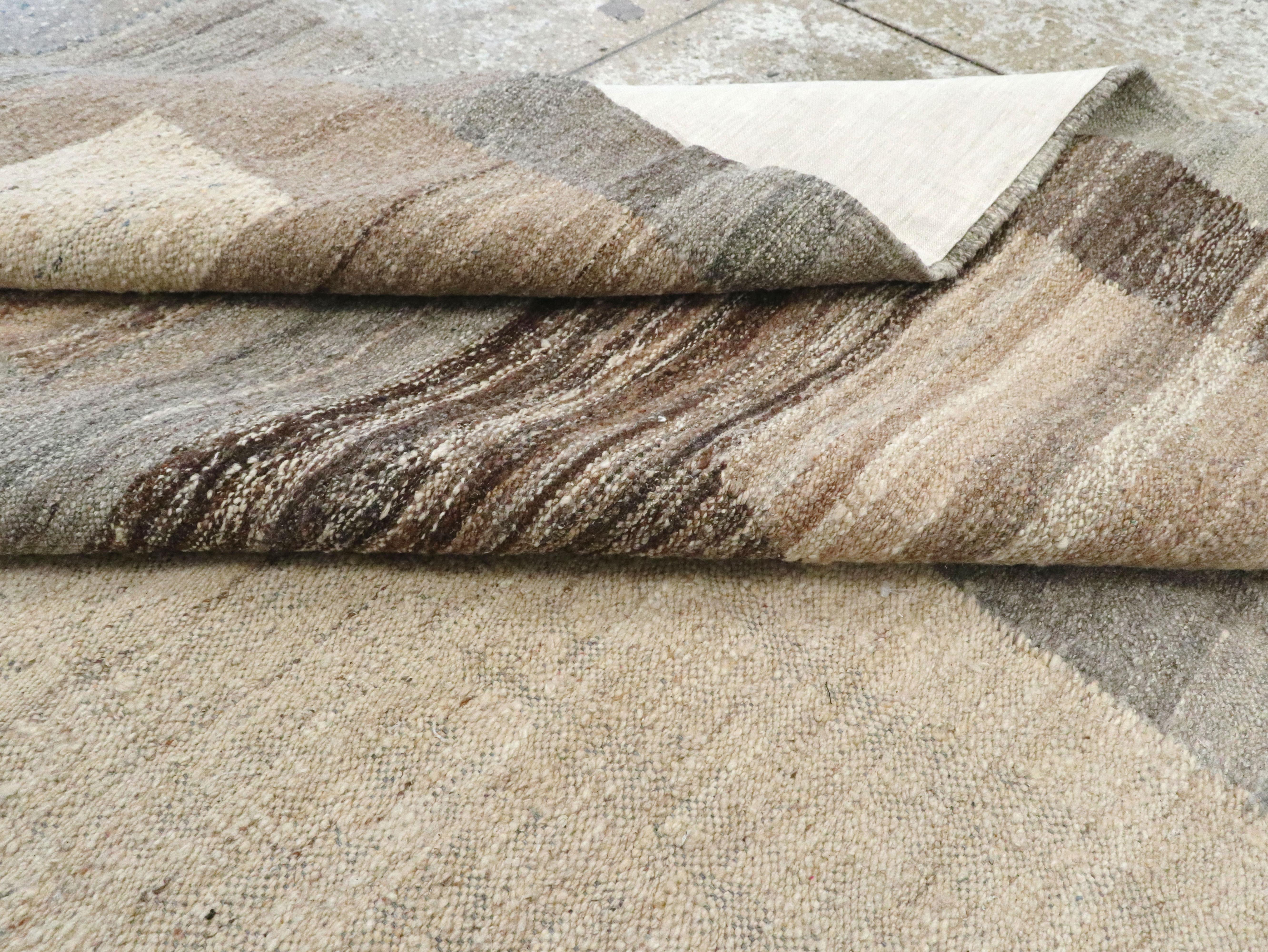 Modern Turkish Flat-Weave Carpet 8