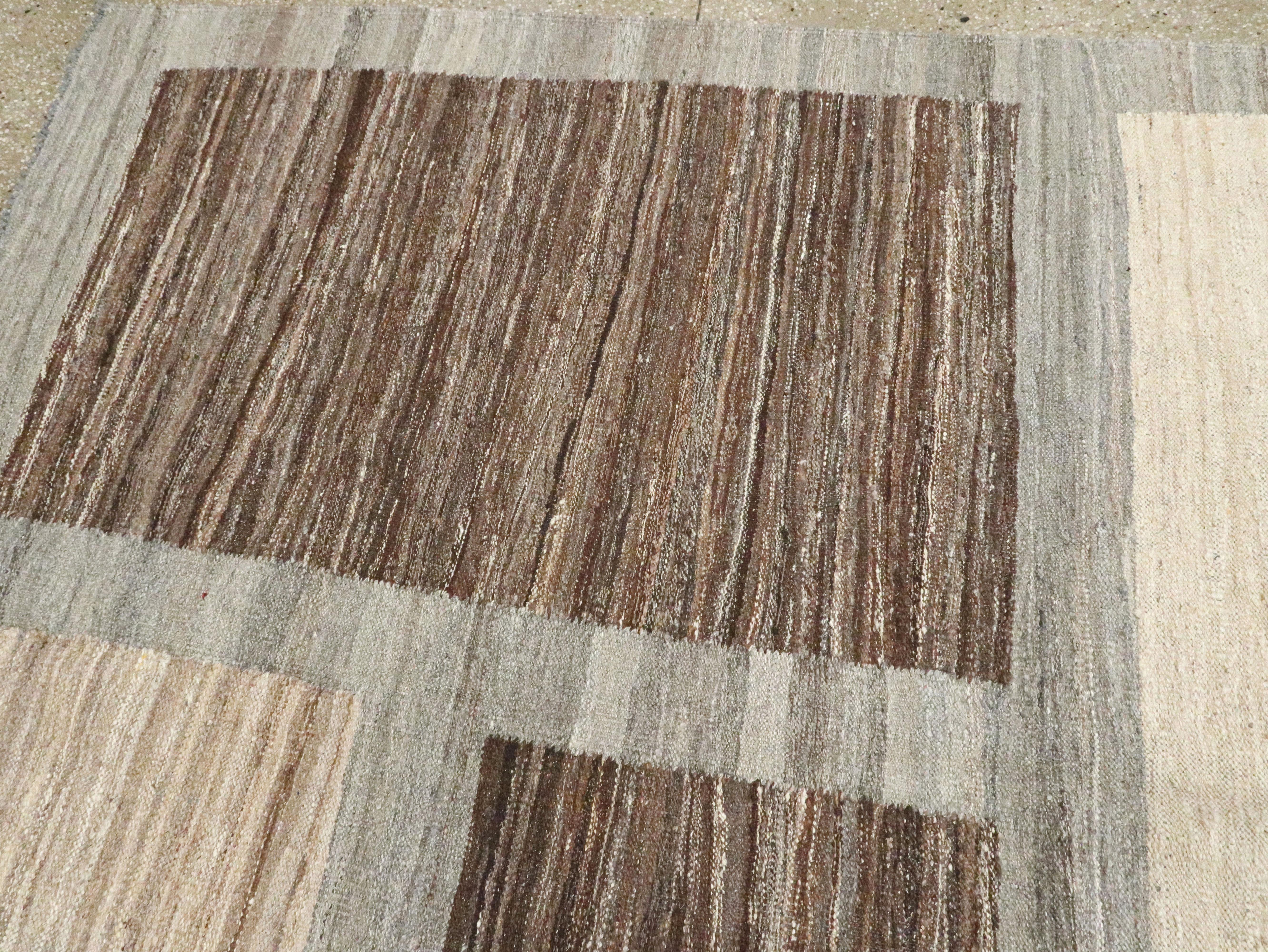 Modern Turkish Flat-Weave Carpet 2