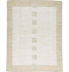 Modern Turkish Flat-Weave Room Size Rug