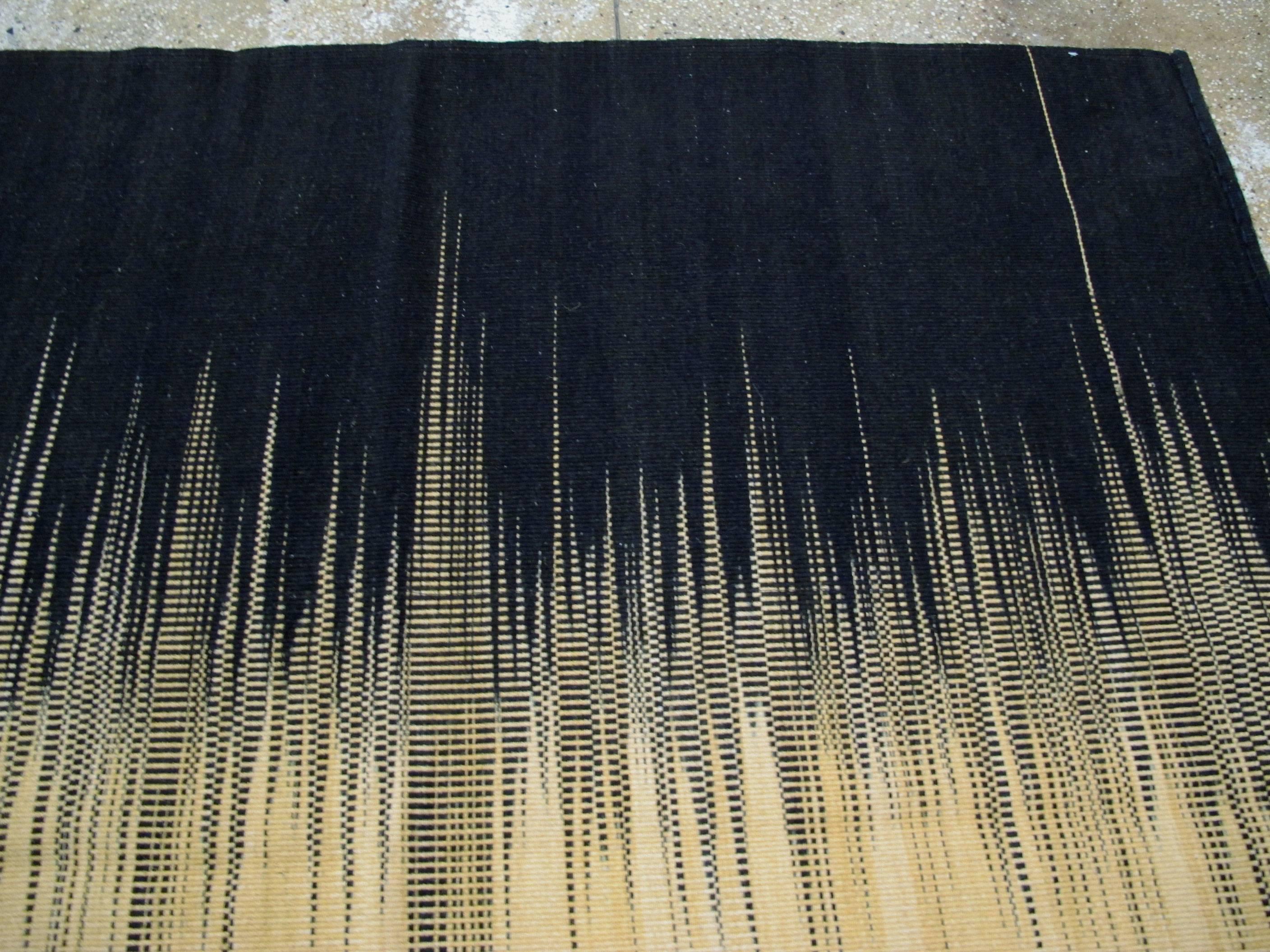 Wool Modern Turkish Flat-Weave Rug