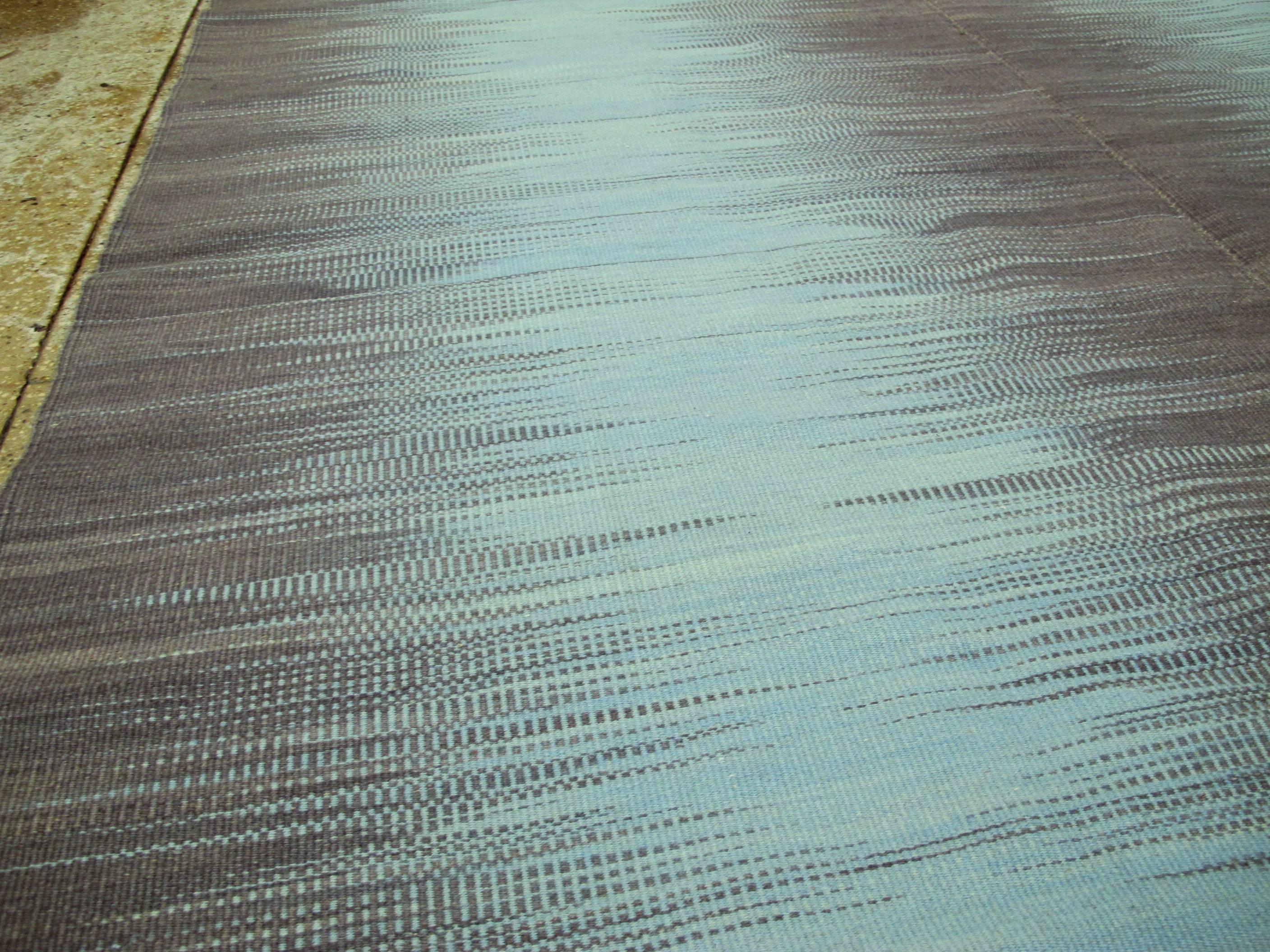Moderner moderner türkischer Flachgewebe-Teppich (21. Jahrhundert und zeitgenössisch) im Angebot