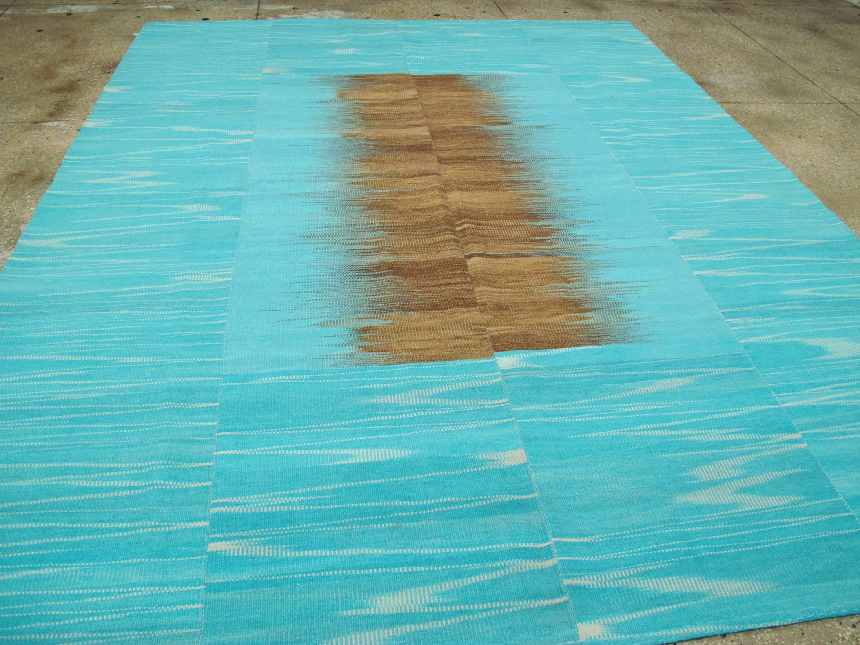 Moderner türkischer Flachgewebe-Teppich (21. Jahrhundert und zeitgenössisch) im Angebot