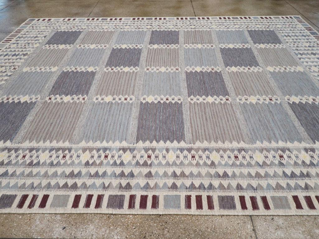 Alfombra Turca Moderna Kilim de Tejido Plano del Siglo XXI Tamaño de la Habitación Tejido a mano en venta
