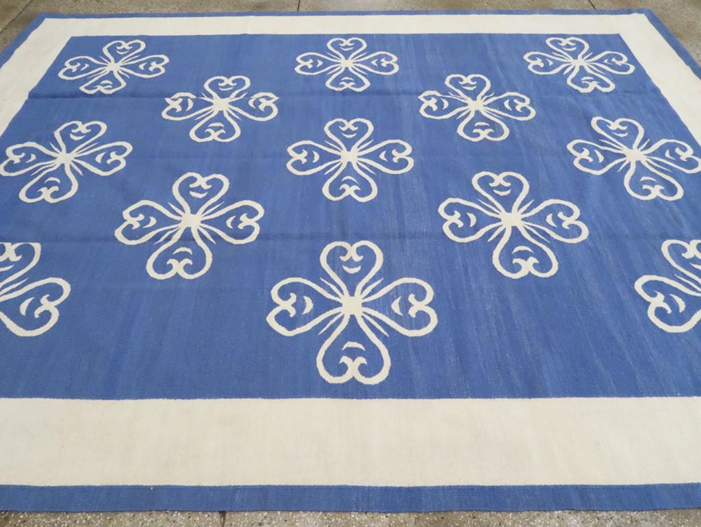 Alfombra turca moderna de tejido plano Kilim Tamaño de la habitación en Nuevo estado para la venta en New York, NY