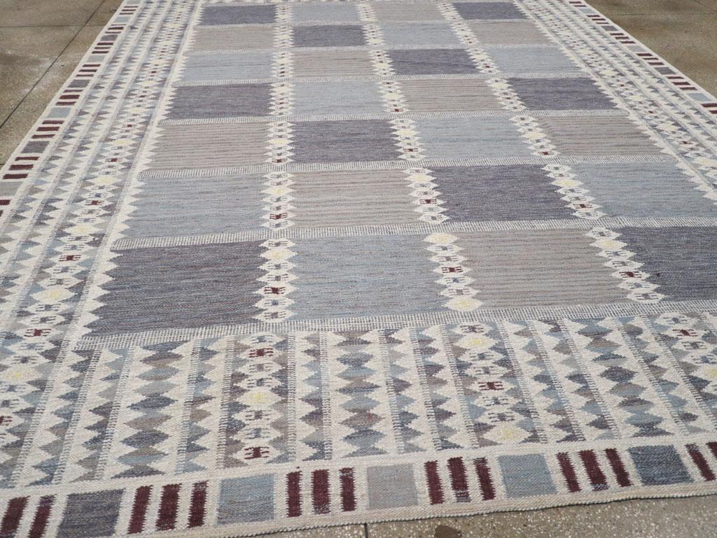 Alfombra Turca Moderna Kilim de Tejido Plano del Siglo XXI Tamaño de la Habitación Siglo XXI y contemporáneo en venta