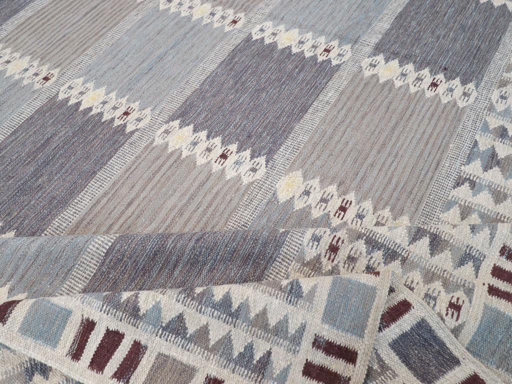 Alfombra Turca Moderna Kilim de Tejido Plano del Siglo XXI Tamaño de la Habitación Lana en venta