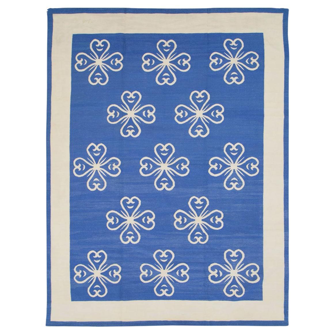 Modern Turkish Flatweave Kilim Room Size Carpet