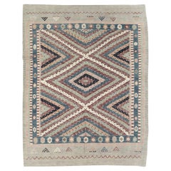 Modern Turkish Flatweave Kilim Room Size Carpet