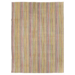Modern Turkish Flatweave Kilim Room Size Carpet