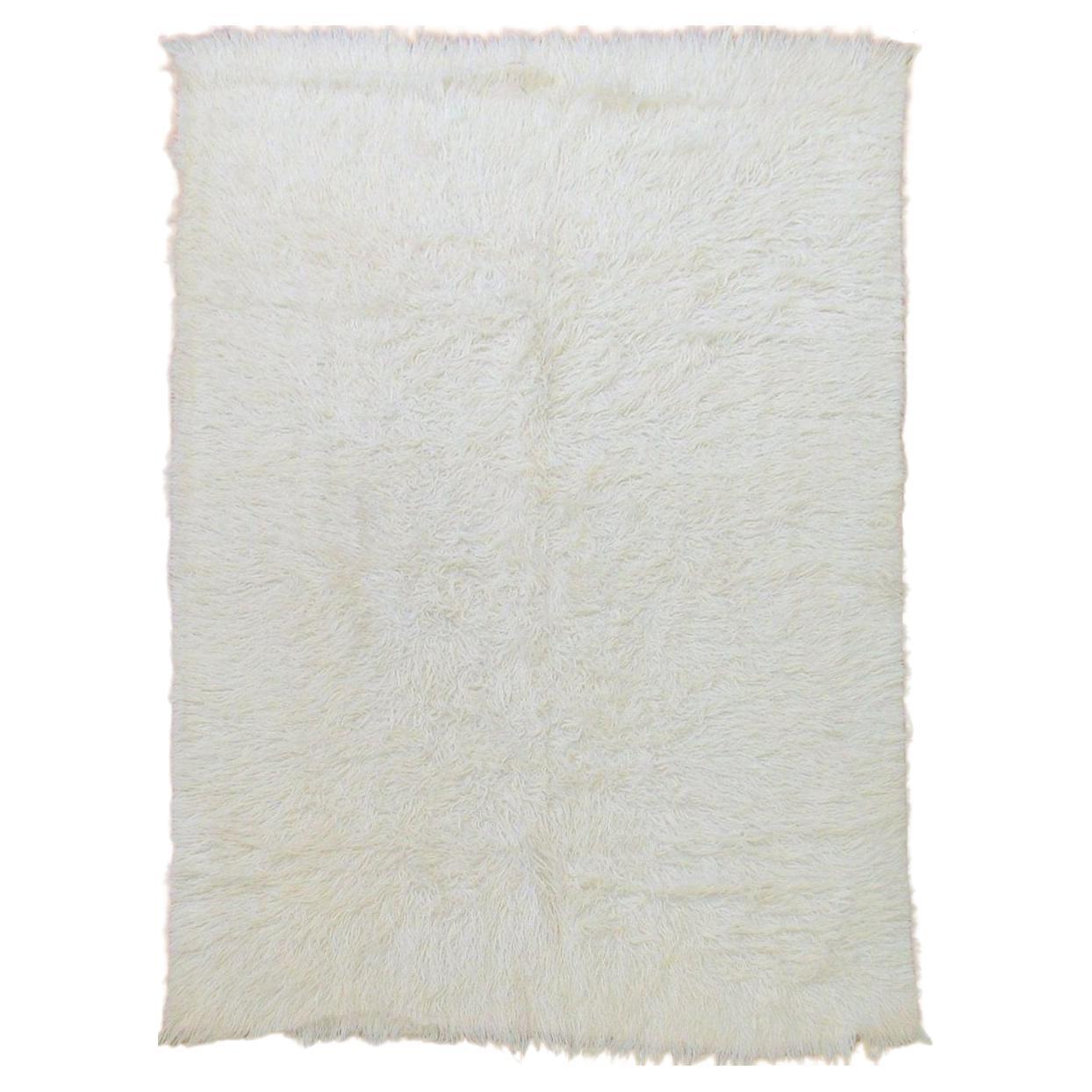 Alfombra Turca Moderna de Mohair Peludo en venta