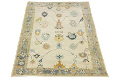 Tappeto turco moderno in lana di design/One in beige