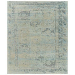 Nazmiyal Collection Modern Turkish Oushak. 12 ft 4 in x 14 ft 9 in