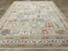 21st Century Turkish Oushak Room Size Carpet by Galerie Shabab