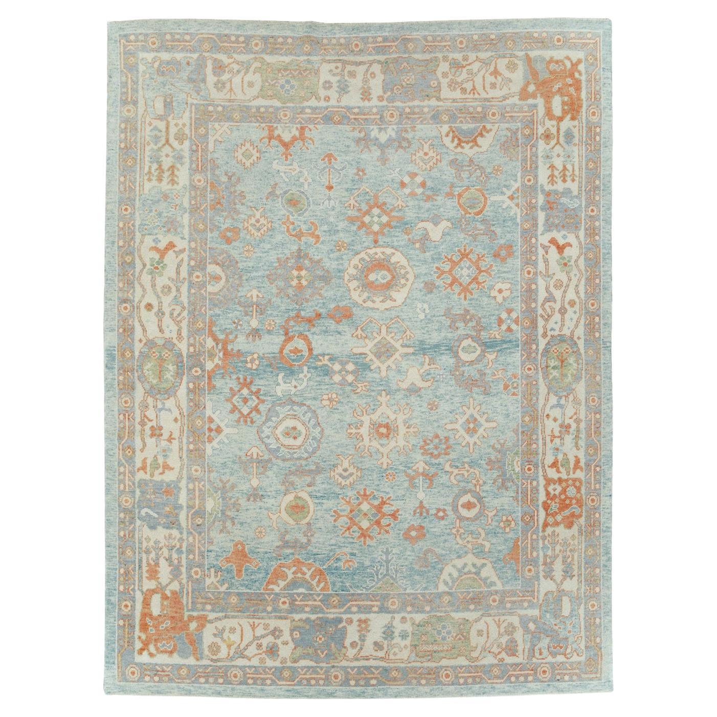 Modern Turkish Oushak Room Size Carpet