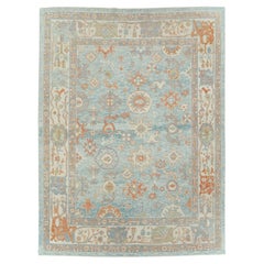 Modern Turkish Oushak Room Size Carpet