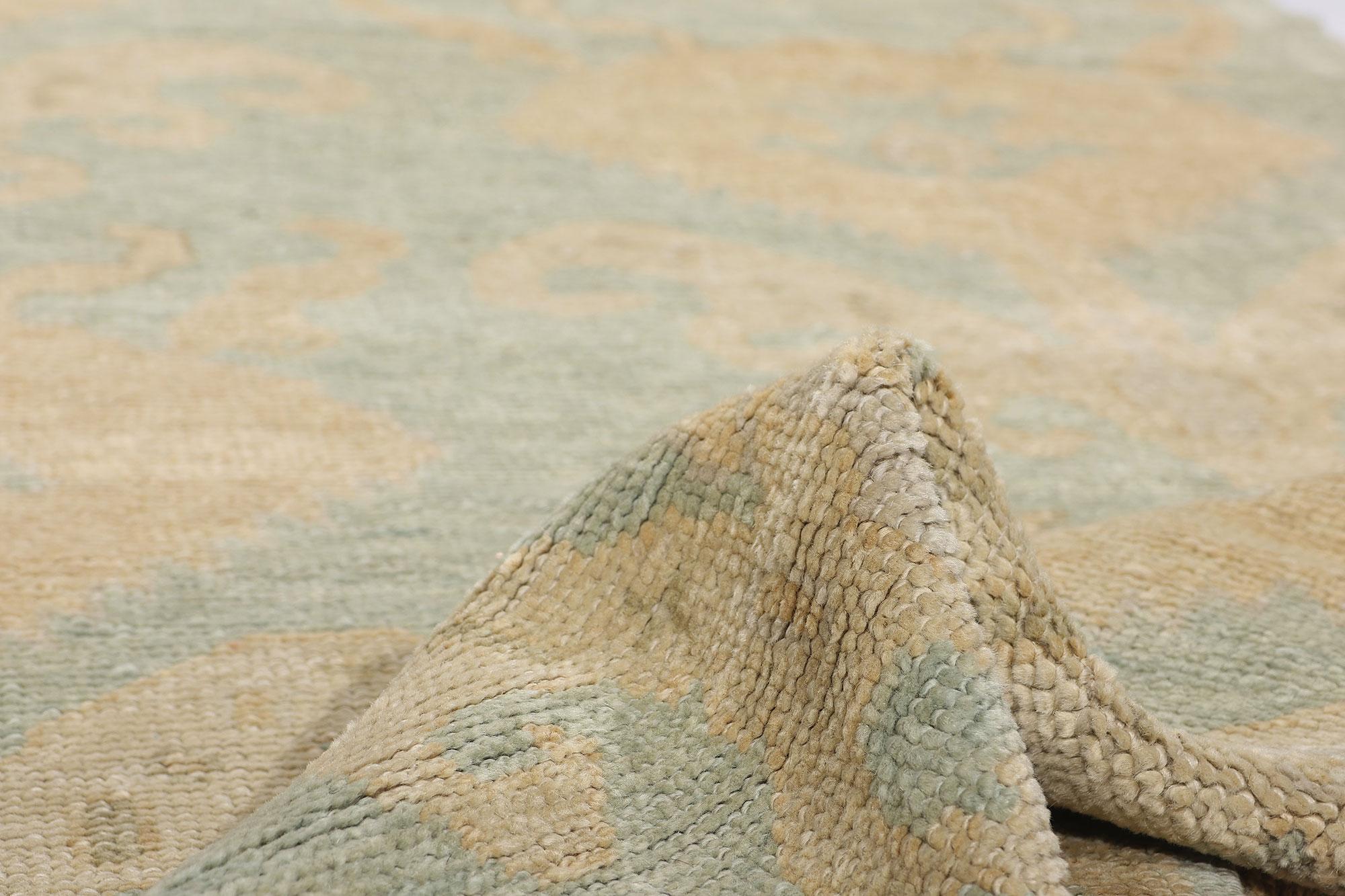New Contemporary Turkish Oushak Rug with Modern Style in vendita 4