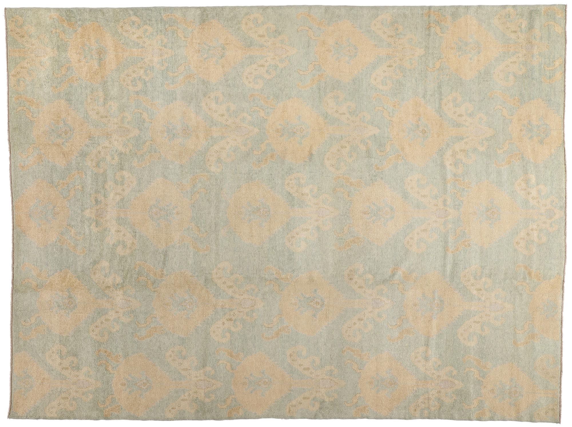 New Contemporary Turkish Oushak Rug with Modern Style in vendita 12