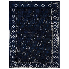 Modern Turkish Oushak Rug. Size: 9 ft. 1 in x 11 ft. 8 in (2.77 m x 3.56 m).