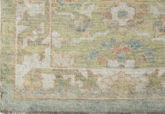 Nazmiyal Collection Modern Turkish Oushak. 3 ft. 7 in x 20 ft. 9 in