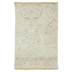 Tapis moderne turc Oushak en laine personnalisé par Apadana