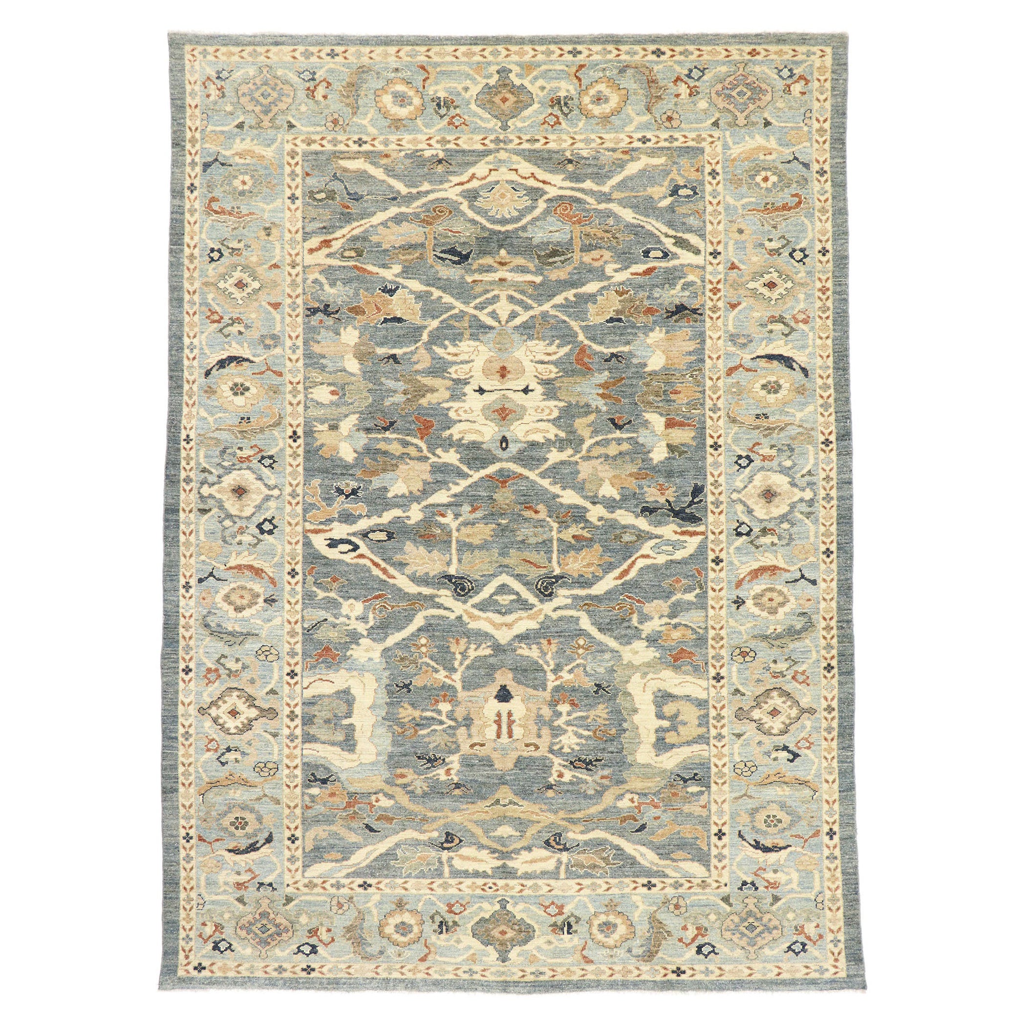 Tappeto moderno turco persiano Sultanabad Rugs, il design biofilo incontra un'eleganza senza tempo