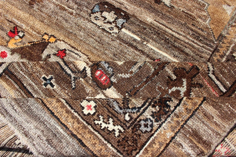 Contemporary Turkish Rug in Natural Brown Tones For Sale at 1stDibs