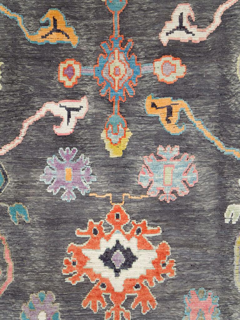 Hand-Woven Modern Turkish Souf Oushak Carpet For Sale