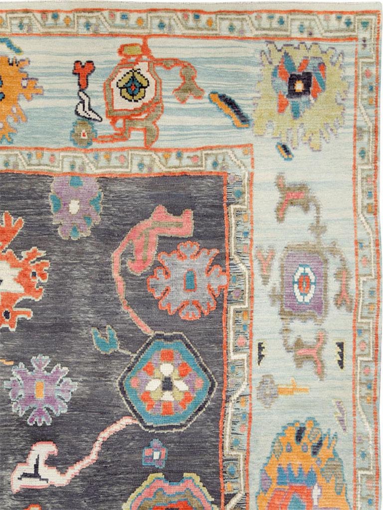 Contemporary Modern Turkish Souf Oushak Carpet For Sale