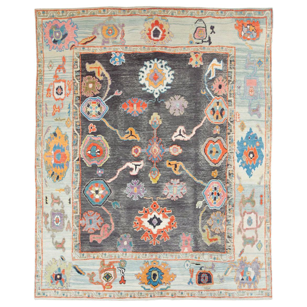 Modern Turkish Souf Oushak Carpet For Sale