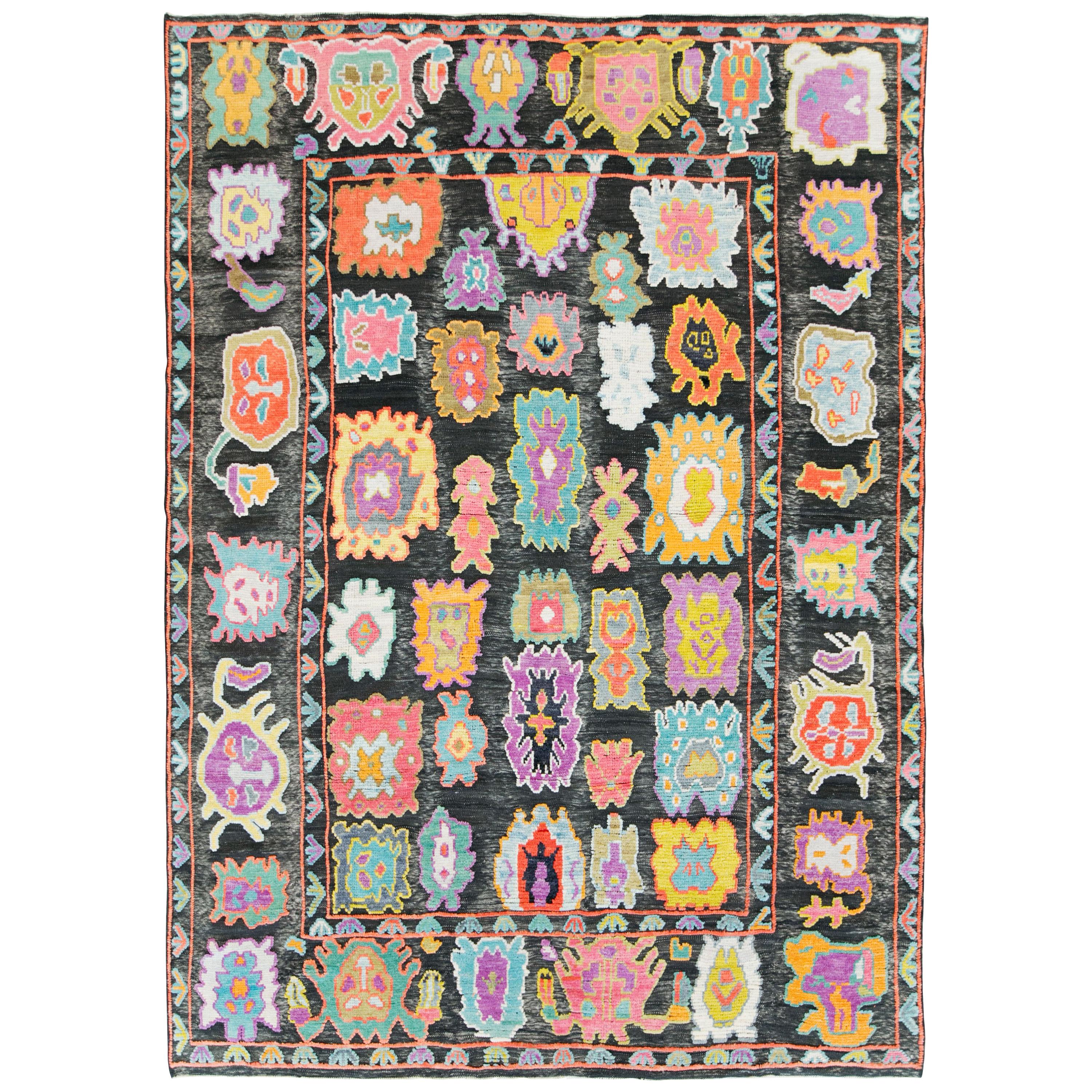 Modern Turkish Souf Oushak Room Size Carpet