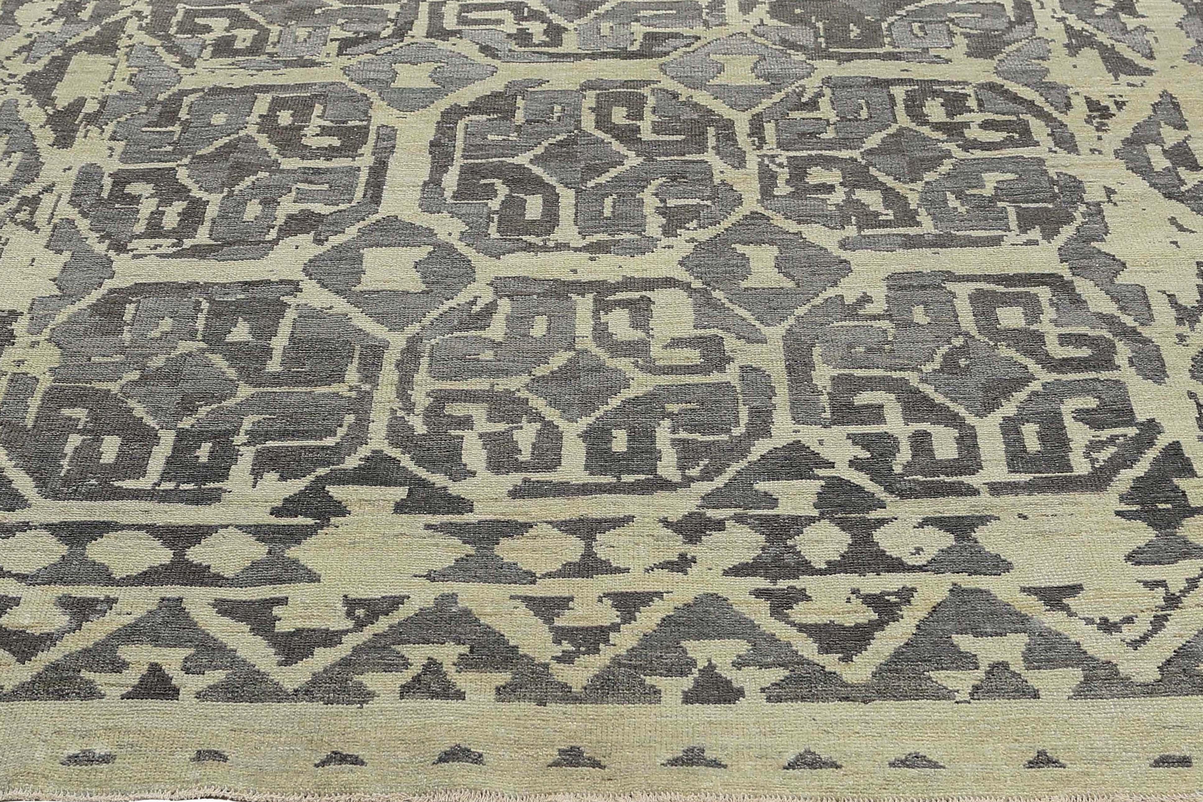 Afghanistan Sultanabad Small Rug Circa 1990 - Wool Brown Ivory Design - 95570 For Sale 5
